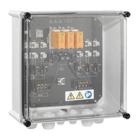 Combiner Box Weidmuller, 1000 V, 1 MPPT, 3 entradas/3 salidas por MPPT, Con soporte de fusible, Protección contra sobretensiones II, Prensaestopas []