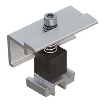 S10.3-R-10-A. Adjustable mid clamp fixing S61/S62. Anodizado
