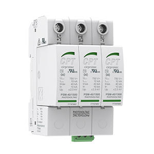 Para-raios 600V dc Cirprotec PSM3-40/600 PV Tipo 2, 40kA Imax (8/20), Cód: 77707850